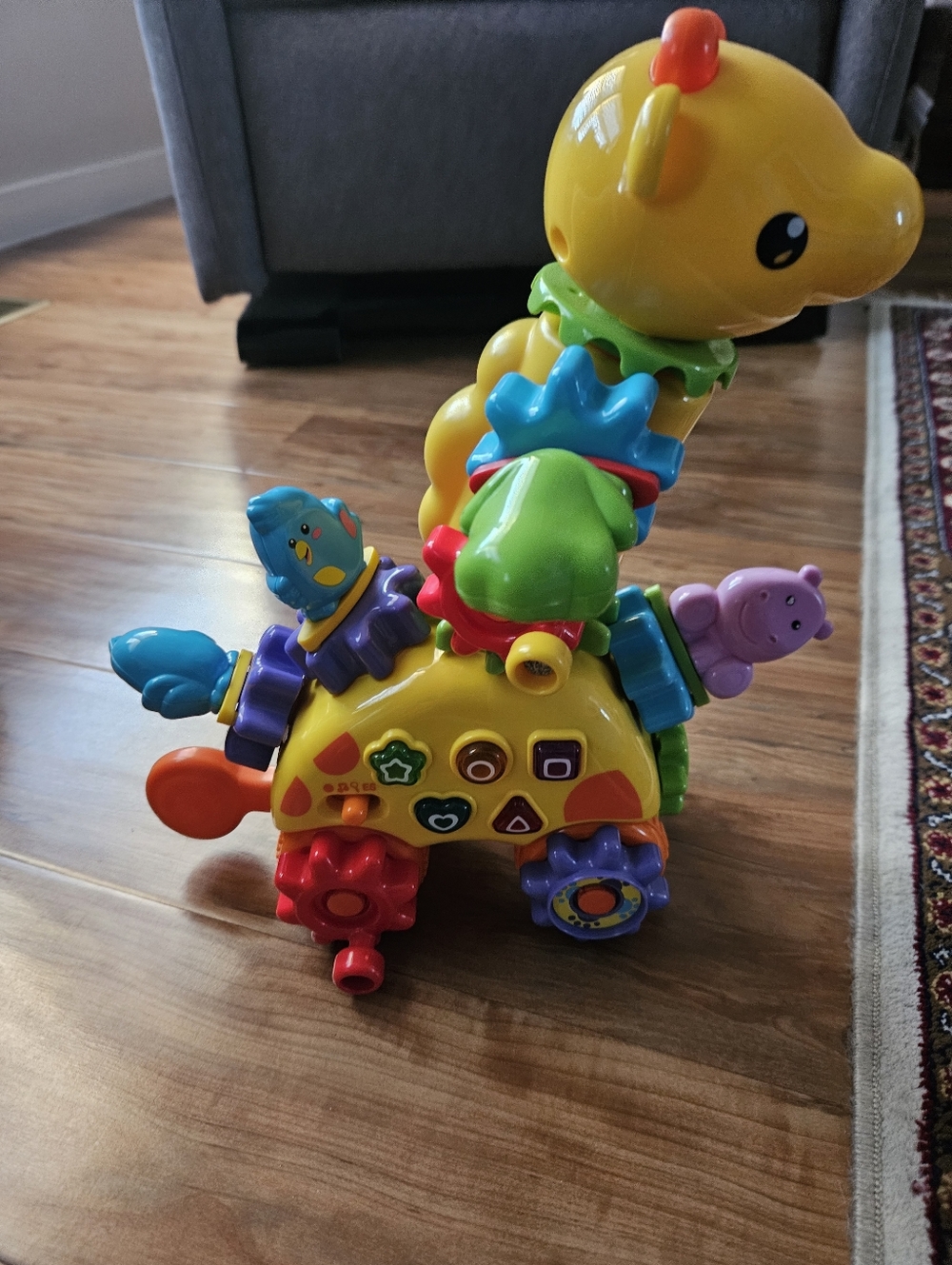 Interactive Colorful Giraffe Learning Toy - Yellow